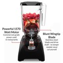 Ver imagem 5 de Liquidificador Blendtec Classic 575 com Jarra Wildside+ 2,8l e Espátula (branco)