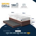 Ver imagem 5 de Bicama Box Baú com Colchão Ortopédico de Espuma D33 a Vácuo Sonno Full - Lucas Home - Solteiro
