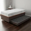 Ver imagem 1 de Bicama Box Baú com Colchão Ortopédico de Espuma D33 a Vácuo Sonno Full - Lucas Home - Solteiro