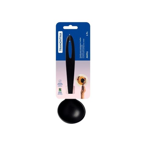 Concha para Molho Ability Servir Caldos Nylon Suporta até 180 Graus Preto Tramontina