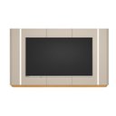 Ver imagem 1 de Painel Decorativo Switch Mdp/mdf Tv até 75 Polegadas com Fita Led Tauari/off White G77 - Gran Belo