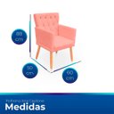Ver imagem 7 de Kit Poltrona Capitonê Clássica Confortável para Sala e Quarto Ana Suede