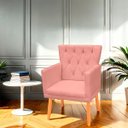 Ver imagem 2 de Kit Poltrona Capitonê Clássica Confortável para Sala e Quarto Ana Suede