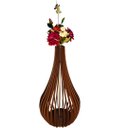 Ver imagem 1 de Vaso de Chão Decorativo Grande Capadócia Mdf:marrom/90x40cm