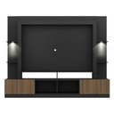Ver imagem 3 de Estante Tv 65" Com Leds Berlim Multimóveis V3392 Preta/Madeirada Preto/Madeirado