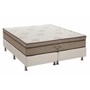Ver imagem 1 de Conjunto Cama Box Ortobom Queen Pró Vida Superpocket Molas Ensacadas Base Camurça Bege 158x198x53