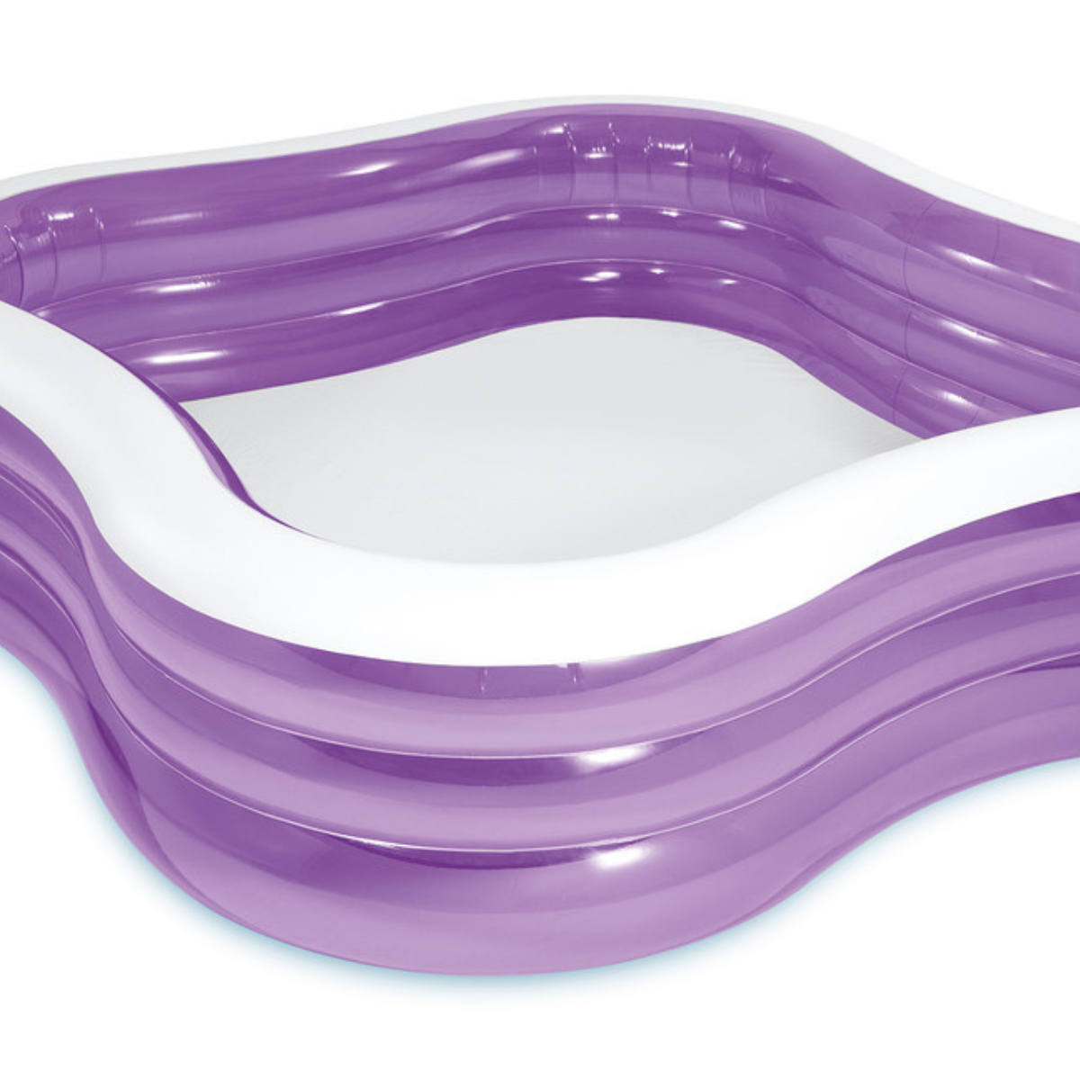 Piscina Inflável Familiar Intex Grande 1.350l 229x229x56cm:roxo - 10