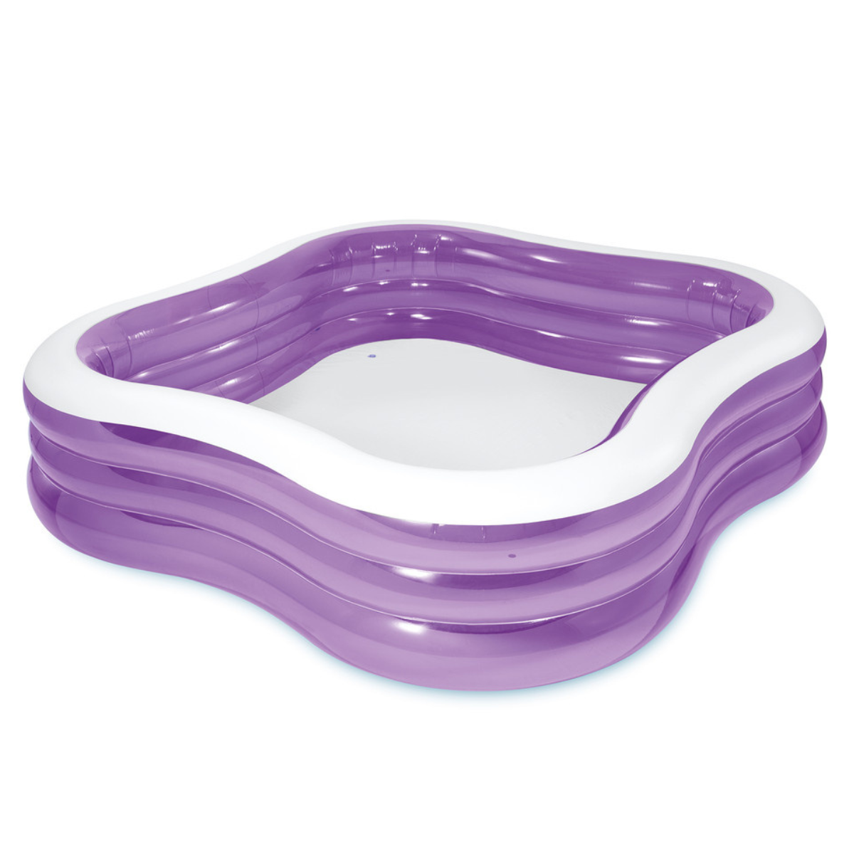 Piscina Inflável Familiar Intex Grande 1.350l 229x229x56cm:roxo - 5