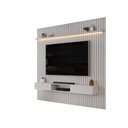 Ver imagem 2 de Painel com Bancada para Tv até 75 Polegadas Ripado com Led Dj Móveis Trento 250 Bali