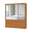 Ver imagem 2 de Guarda Roupa 9 Gavetas 3 Portas Espelhado Sunset-grand Line