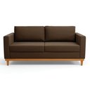 Ver imagem 5 de Sofá 03 Lugares Juliette Suede Base Madeira Castanho - D'rossi