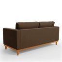 Ver imagem 7 de Sofá 03 Lugares Juliette Suede Base Madeira Castanho - D'rossi