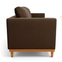 Ver imagem 6 de Sofá 03 Lugares Juliette Suede Base Madeira Castanho - D'rossi