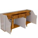Ver imagem 3 de Buffet Bechara Danubio 4 Portas 2 Gavetas Off White / Naturalle