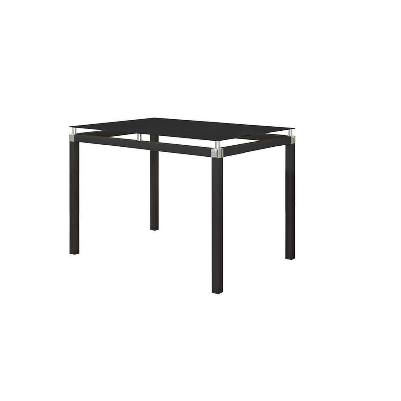 Jogo de Mesa de Cozinha Malva Preto 107 X 70 cm Com 4 Cadeiras 118 Assento Preto - 3