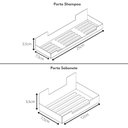 Ver imagem 2 de Kit Acessórios Para Banheiro Inox Com Adesivo 6 Peças ELG