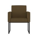 Ver imagem 2 de Kit Sofá 2 Lugares + 2 Poltronas para Recepção Sala Balaqui Cor:marrom Marrom