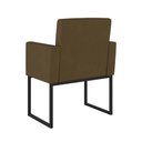 Ver imagem 5 de Kit Sofá 2 Lugares + 2 Poltronas para Recepção Sala Balaqui Cor:marrom Marrom
