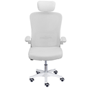 Ver imagem 2 de Cadeira Escritório Giratória Nr-17 Presidente Bogotá Or Design Tela Mesh Branca Base Branco Rodí