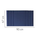 Ver imagem 2 de Painel Estofado Luxo Grécia 90cm Solteiro para Cama Box Suede Azul Marinho - Gat Magazine