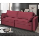 Ver imagem 1 de Sofá Cama Ferrari Retrátil e Reclinável 2,15m Veludo Bordo