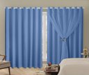 Ver imagem 3 de Cortina Blackout PVC 3,00m X 2,80m Com Voil Azul