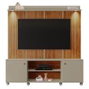 Ver imagem 1 de Estante Home Madison 160cm Grigio Fosco/cinamomo Mel para Tv até 70” - Mobler