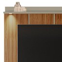 Ver imagem 3 de Estante Home Madison 160cm Grigio Fosco/cinamomo Mel para Tv até 70” - Mobler