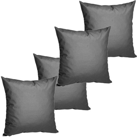 4 Almofadas Cheias para Sofá Decorativas, Impermeáveis e Antimofo Grande Trama