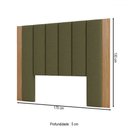 Ver imagem 3 de Cabeceira Casal Estofada Tw194 Freijó/verde - Dalla Costa