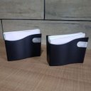 Ver imagem 7 de 18 Suportes Porta Guardanapo e Sache para Restaurante 14cm Mesa Bar Padaria Brinox Preto