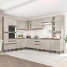 Cozinha de Canto Modulada New 233/311x214 Cm Balcão Tampo Armário Nicho Forno MDP Legno - ClickLar - 1