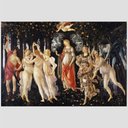 Ver imagem 2 de Quadro Sandro Botticelli A Primavera Tela Moldura Preta 45X30Cm