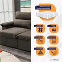Ver imagem 4 de Sofá Retrátil Reclinável Paris 150cm Suede Velut com Molas Ensacadas - King House