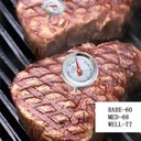 Ver imagem 5 de Termometro Inox Analogico Culinario para Churrasco Espeto de Carne Steak Aves Ponto da Carne Ideal P
