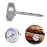 Termometro Inox Analogico Culinario para Churrasco Espeto de Carne Steak Aves Ponto da Carne Ideal P - 6