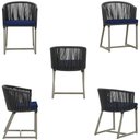 Ver imagem 5 de Mesa com 4 Cadeiras e Noronha Estofado 10 Trama Original Preto