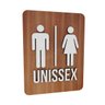 Placa de Banheiro Unissex Decoração Estabelecimento Bar Hotel Restaurante - 2