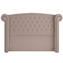 Ver imagem 1 de Cabeceira Cama Box Queen com Tachas 160 cm Sofia P05 Linho Bege Areia - Lyam Decor