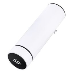 Garrafa Térmica Inox a Vácuo Termômetro Display Led 500 Ml - Branco - 2