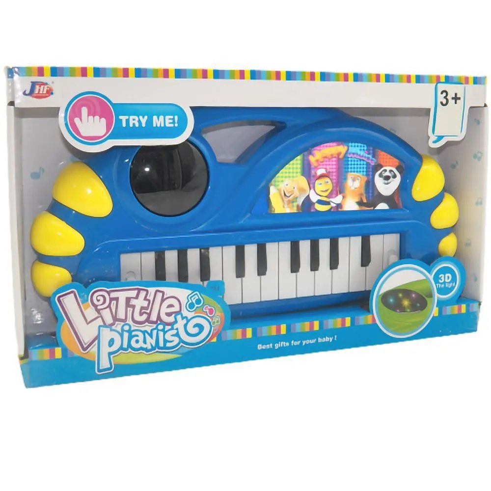 Brinquedo Piano Teclado Educativo Azul para Criança Musical Colorido Com  Som e Luz : : Brinquedos e Jogos