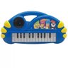 Teclado Piano Musical Infantil com Efeitos Luminosos - Azul - 2