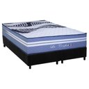 Ver imagem 1 de Cama Box King: Colchão Molas Ensacadas Paropas La Confort + Base Crc Suede Black (193x203)