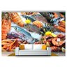 Papel De Parede Frutos Do Mar Camarão 3D Al197 - 1