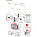 Ver imagem 5 de Rack com Espelho e Painel para TV até 65" Multimóveis Flórida FG3137 Preto