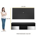 Ver imagem 7 de Rack com Espelho e Painel para TV até 65" Multimóveis Flórida FG3137 Preto
