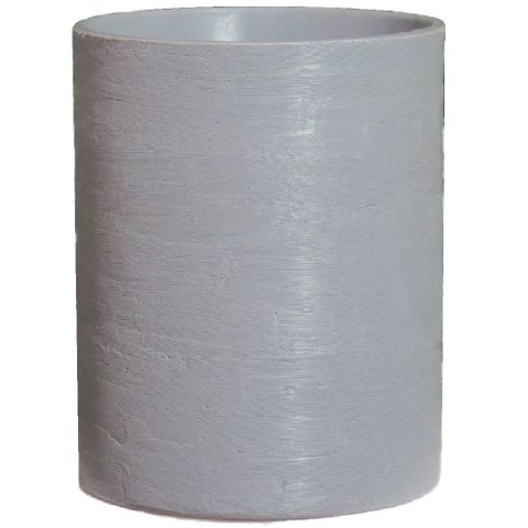 Vaso para plantas Grid Coluna 30x25 - CINZA CIMENTO 004
