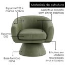 Ver imagem 4 de Poltrona Decorativa Cave Base Giratoria Corano Tca 217 Moll