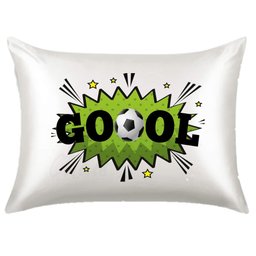 Fronha Cetim para travesseiro Personalizada Futebol gool m1 - 1