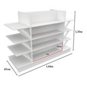 Ver imagem 3 de Gôndola Central M1 Expositor Comercial Prateleira Loja Vetorial Móveis